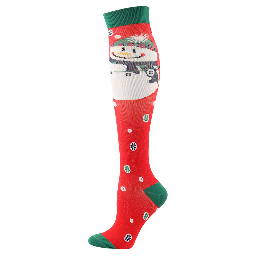 Christmas Theme Compression Socks Medical Nursing Travel Sports ...