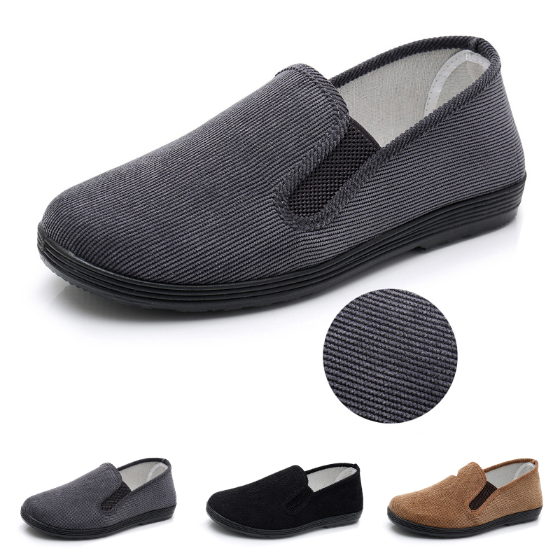 wide men's canvas loafers
