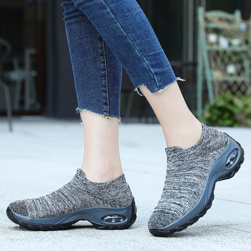 Women's Air Cushion Sneakers Athletic Outdoor Running Shoes Slip On ...