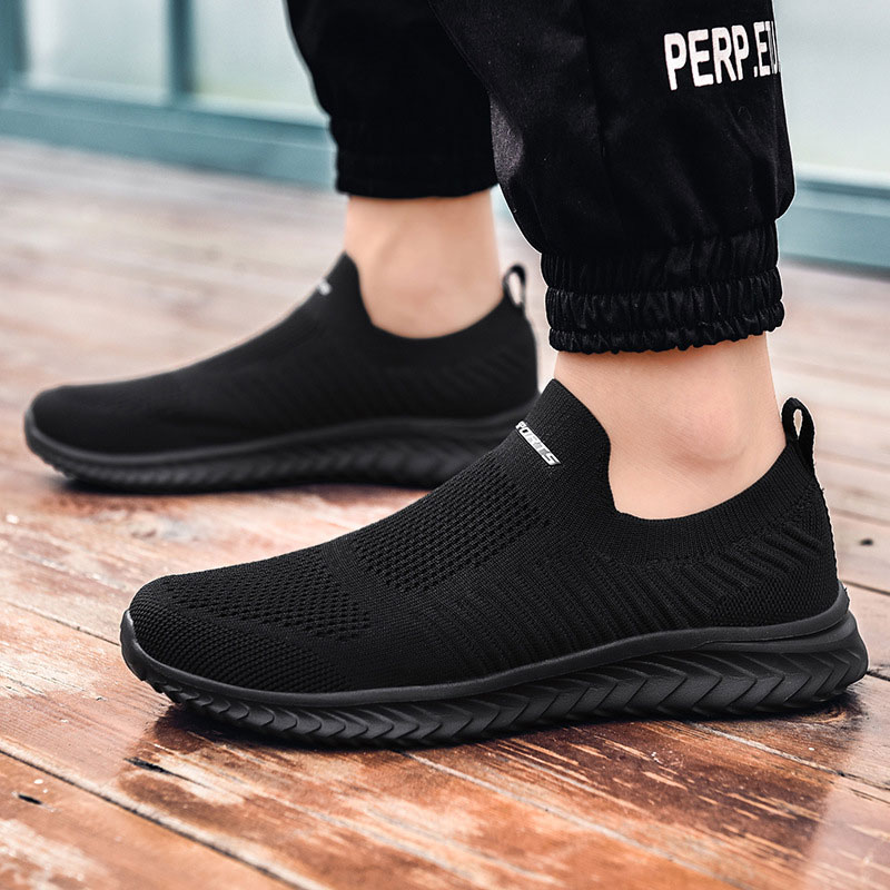 Men Women Summer Soft Sneaker Breathable Slip On Loafers Sock Shoes Daily Casual 