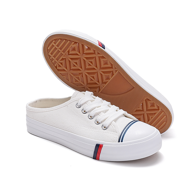 backless canvas sneakers