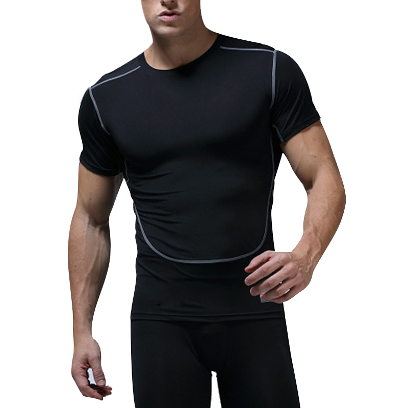 Mens Compression Armour Base Layer Top Half Sleeve Thermal Gym Sports Shirt 