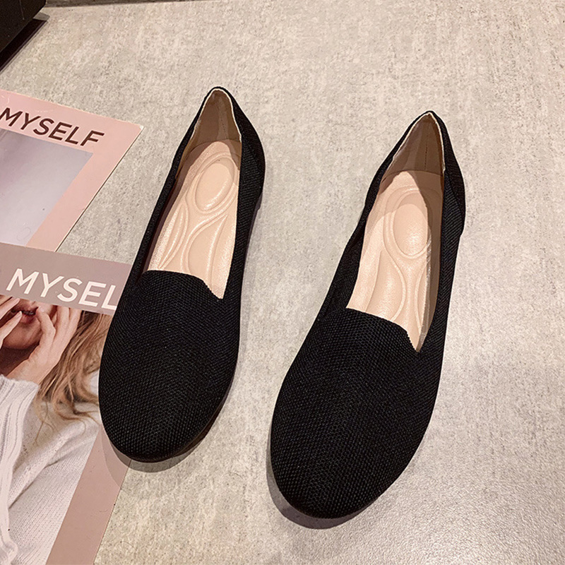 Women�s Slip On Pumps Shoes Loafers Casual Round Toe OL