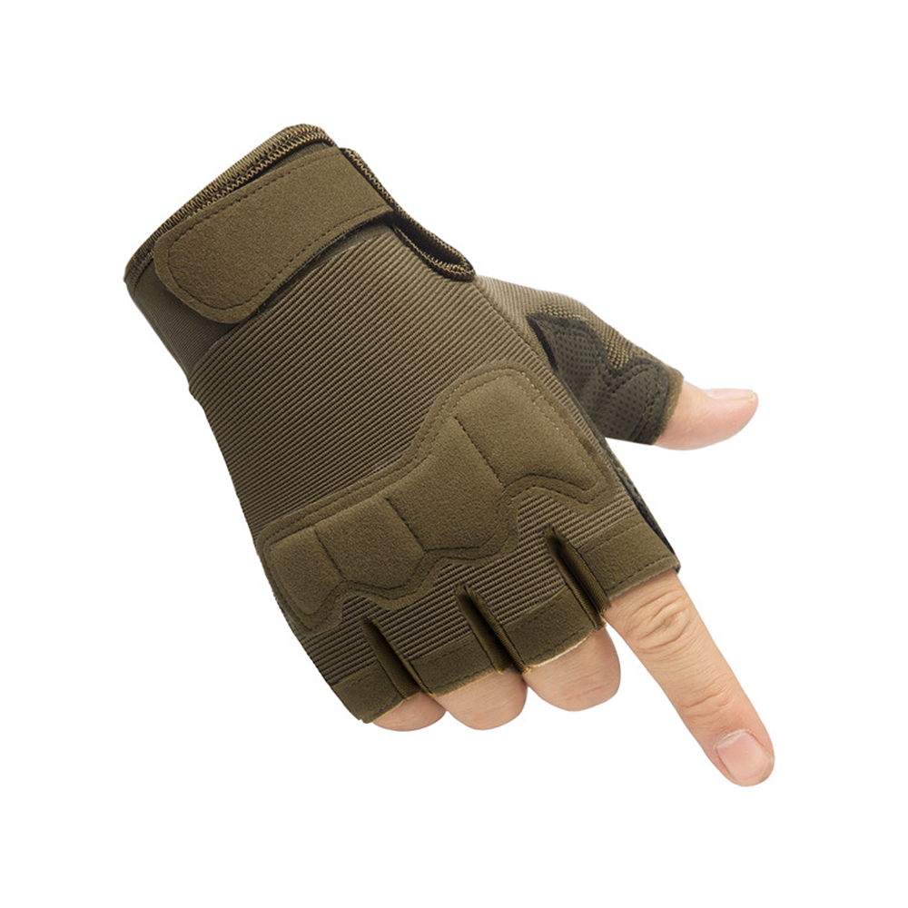 Outdoor Army Military Tactical Shooting Motorcycle Hunt Half Finger Gloves Men 