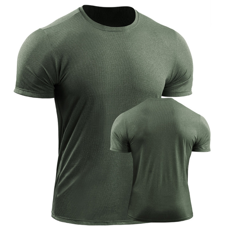 Details about   Men's Solid Compression Base Layer Short Sleeve T-SHIRT BODYBUILDING TOPS Polyester show original title
