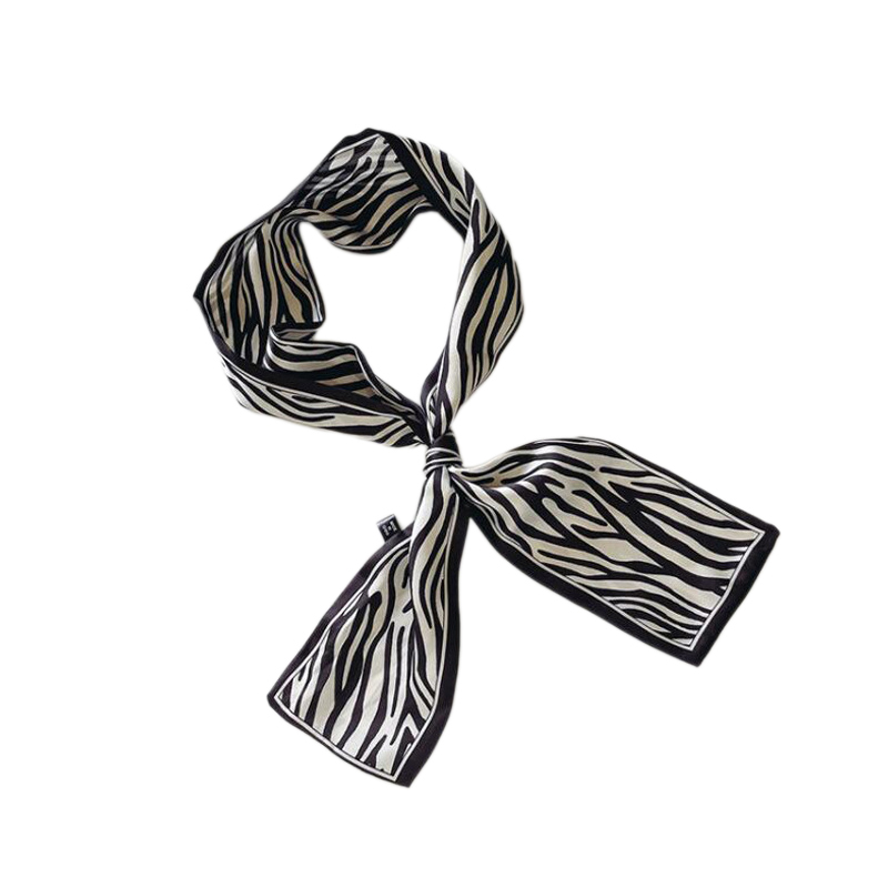  TWDYC Square Scarf Hair Tie Print Satin Silk Scarf Head Scarf  for Women Small Long Strip Silk Scarf (Color : Green, Size : 6060CM) :  Clothing, Shoes & Jewelry