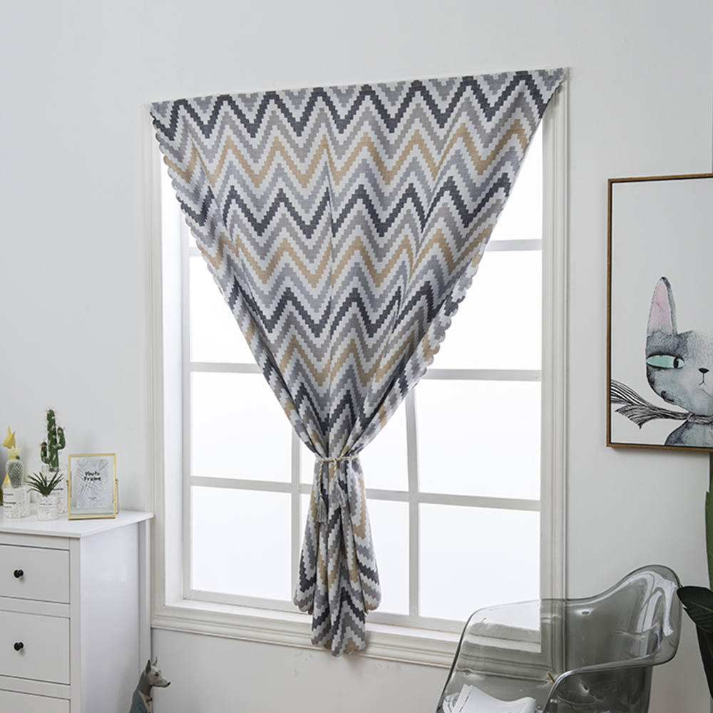 SelfSticky Blackout Short Curtain Kitchen Cafe Curtains Bedroom Home