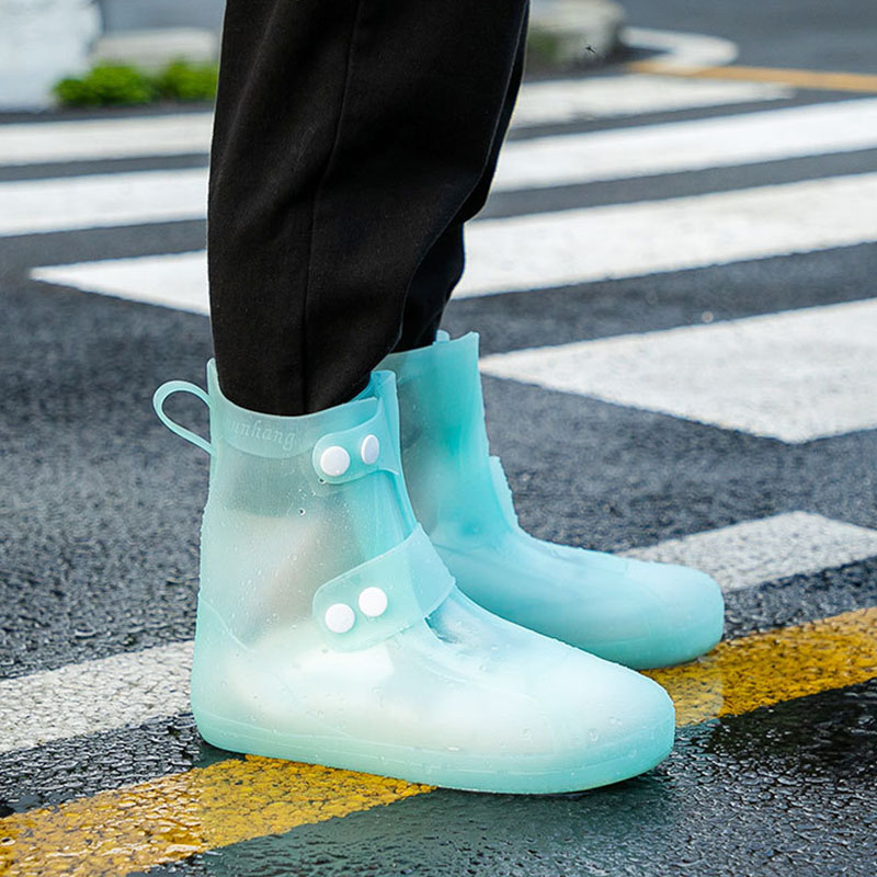 Rain Boots Waterproof Shoe Cover Silicone Unisex Shoes Protectors Waterproof  Non-slip Shoe Covers Reusable Outdoor Rainy Boots