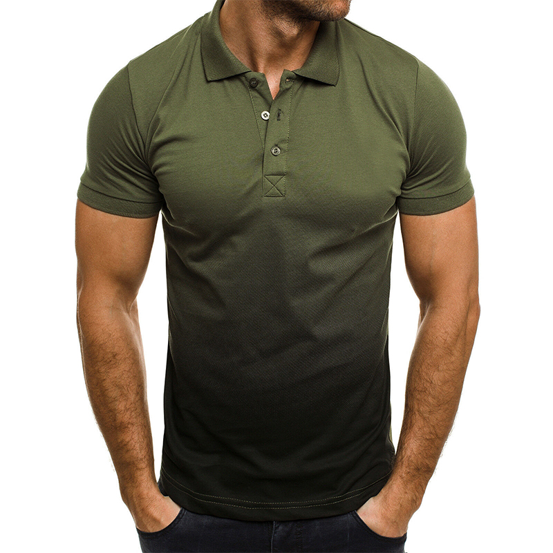 Classic Polo Shirts for Men Fashion Casual Short Sleeve Slim Fit Muscle Shirt  Mens Golf Athletic Workout Shirts High Elasticity - AliExpress