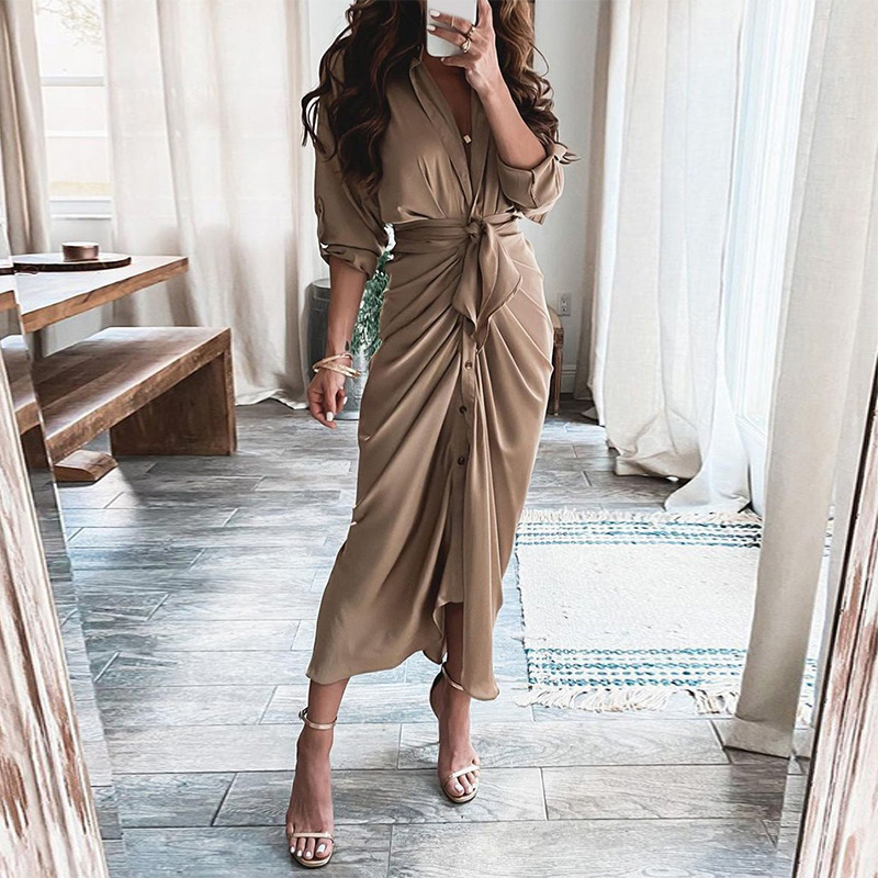 Button up cheap wrap dress