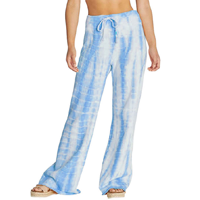 Womens Tie Dye Palazzo Trouser Ladies 