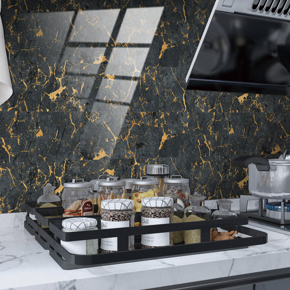 10Pcs Waterproof Bathroom Tile Wall Stickers Marble Self Adhesive Home Decor eBay