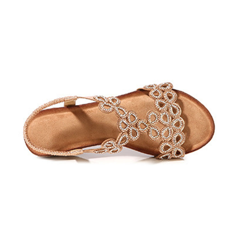 Womens Boho Summer Sandals Ladies Flat Toe Post Holiday Beach Sliders E0423-14