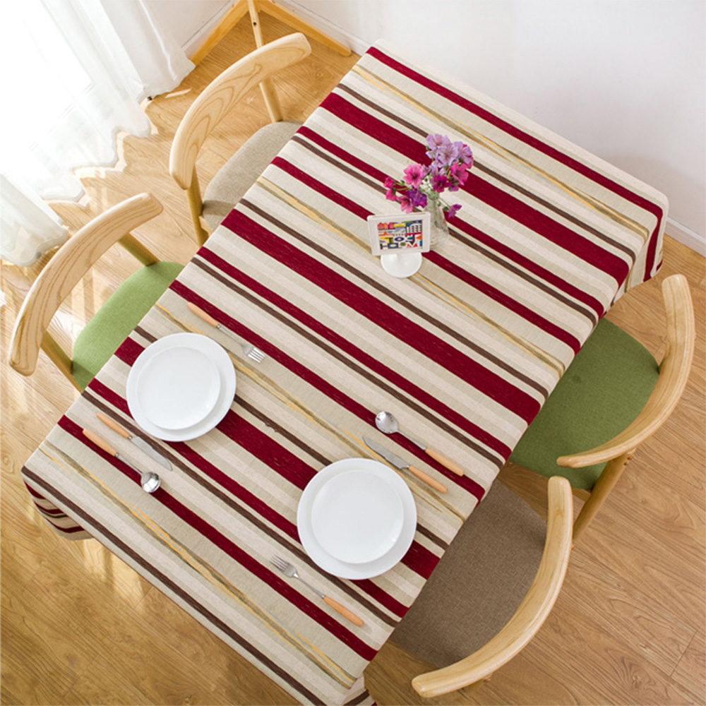 Details about   Striped Rectangle Square Tablecloth Table Cloth Cover Table Decor R 