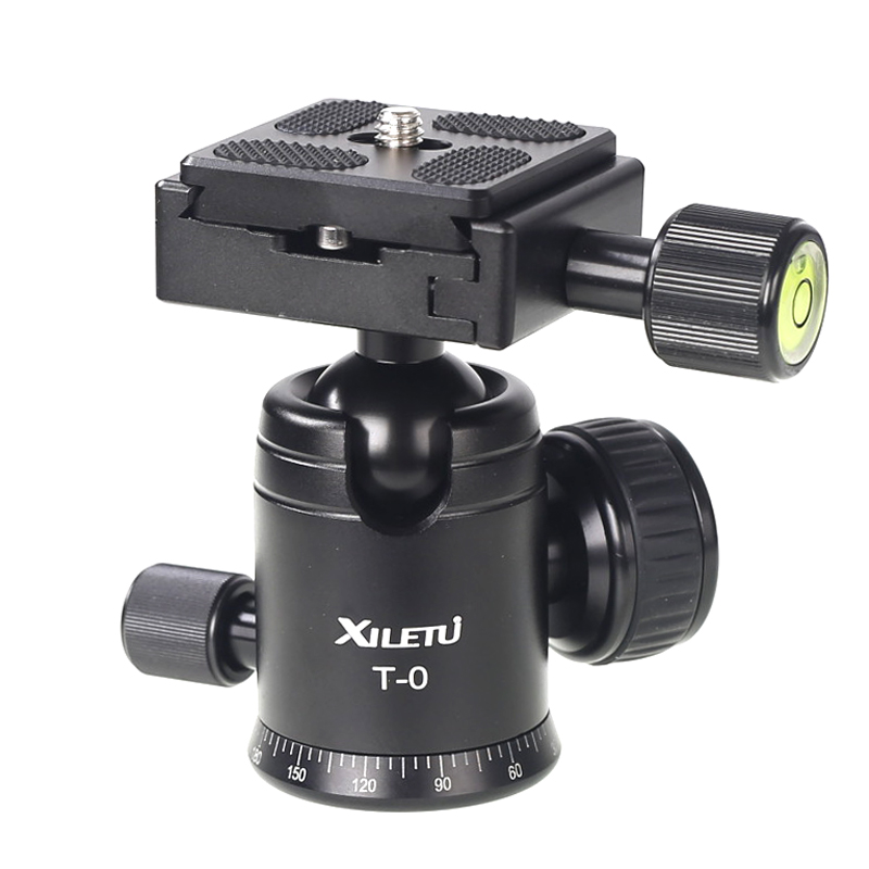 XILETU Tripod Ball Head 360° Double Panoramic w/ Quick Rlease Plate For Camera