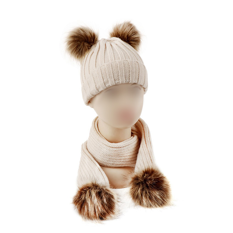 Details about   HOT Toddler Kids Baby Boys Girl Warm Winter Pom Bobble Hat Knit Beanie Cap+Scarf 