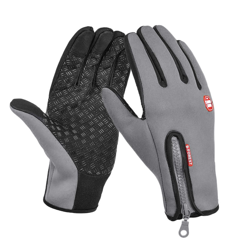 Women Men Winter Gloves Cycling Screen Touch Waterproof Fleece Linning Non Slip 