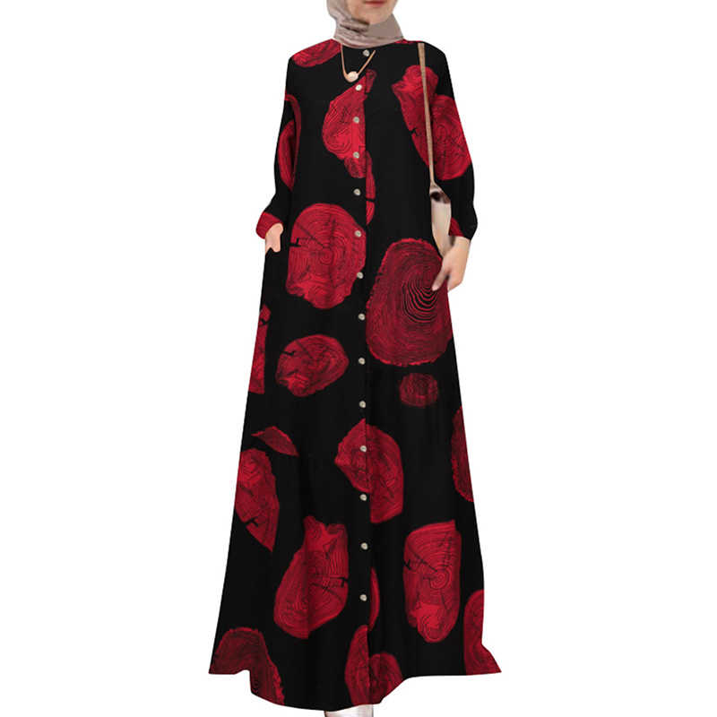 Loose Kaftan Smock Dress 