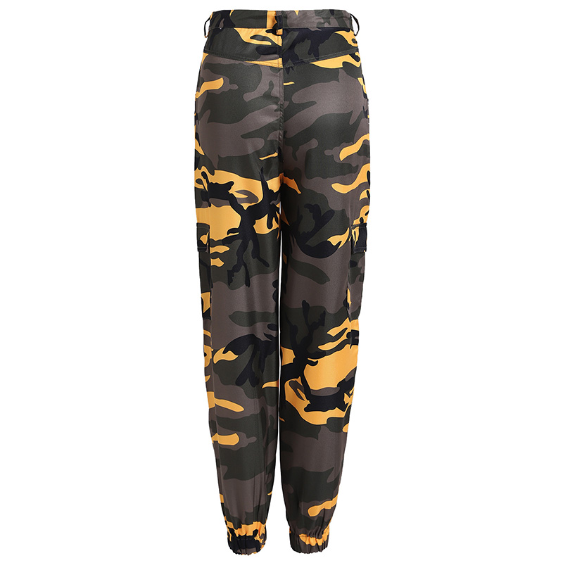 Women Camouflage Harem Cargo Pants Casual Baggy Loose Trousers Sweatpants Hippie