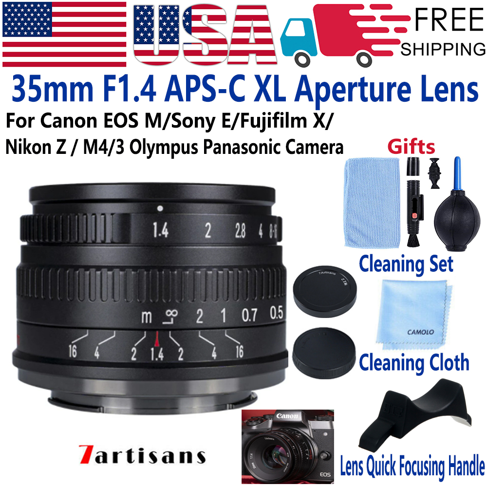 7artisans 35mm F1.4 II Lens for Canon EOS M5 6 10 50 Sony E