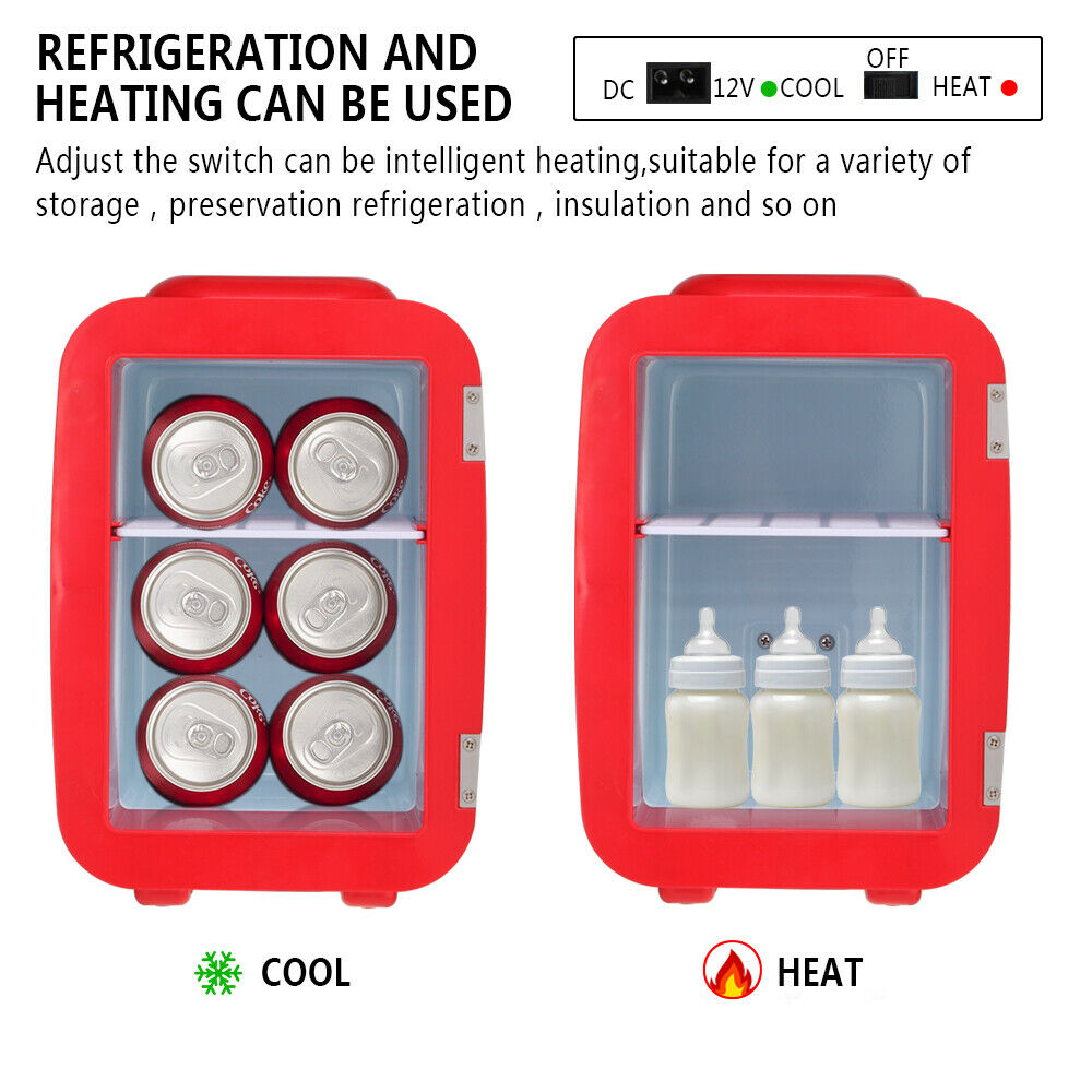 Portable Personal Mini Fridge Refrigerator Compact Cooler Warmer Home