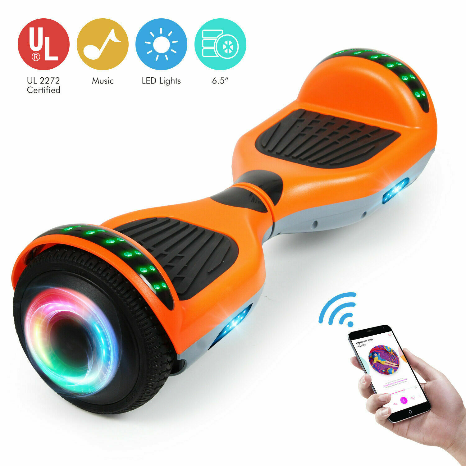 A12B Hoverboard Self Balancing Electric Scooter no Bag With Bluetooth