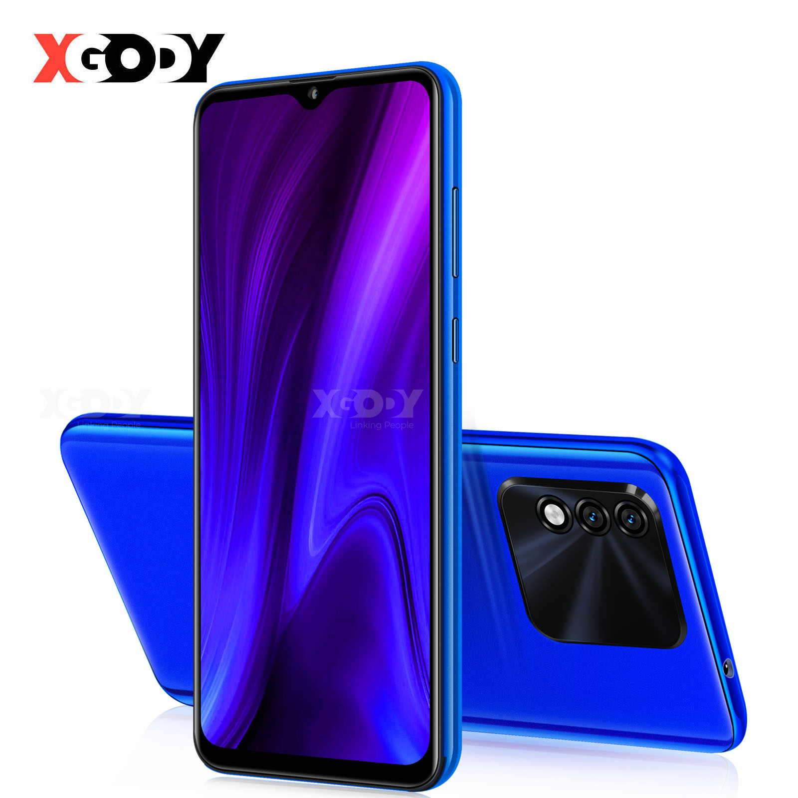 Сотовый телефон XGODY Unlocked 4GLTE Дешевый Android 9.0 Смартфон Quad Core  Dual SIM