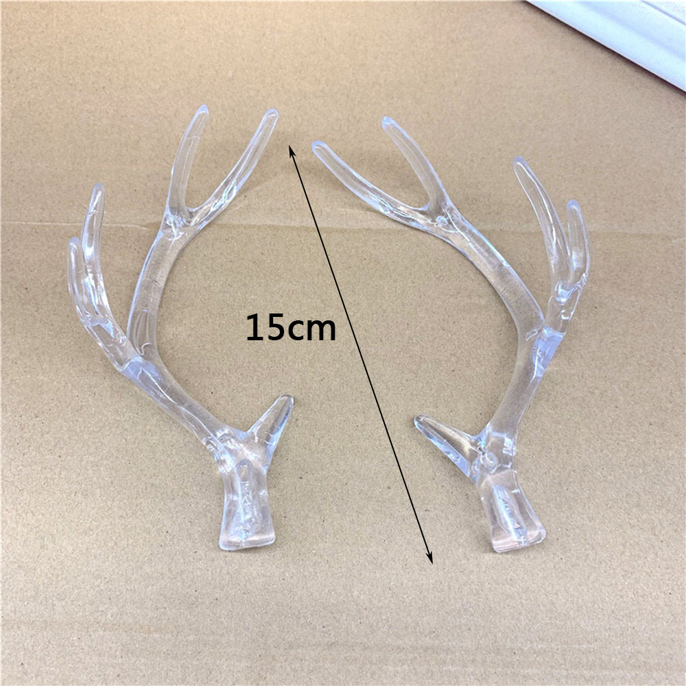 1 Pair Christmas Simulation Deer Antlers Horn Handcraft DIY Party Cosplay Prop 