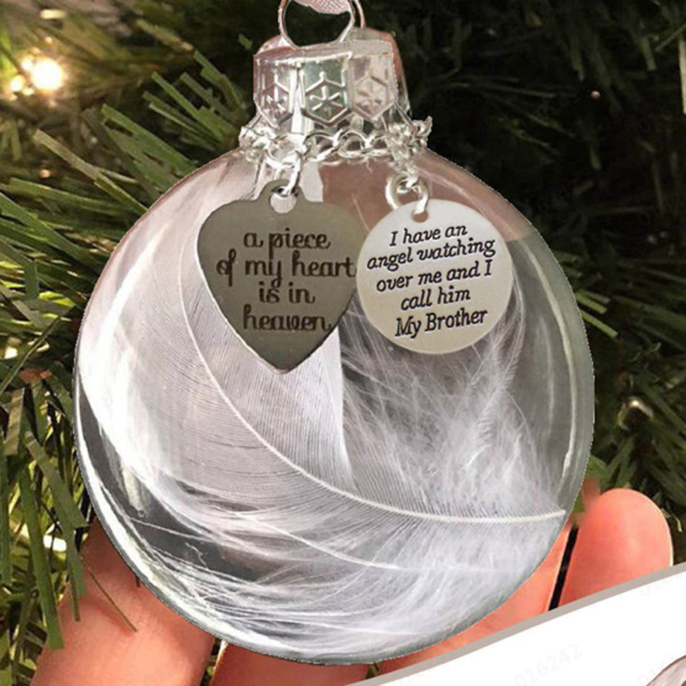 20X Christmas Ornaments My Heart is in Heaven Angel Memorial Gift DIY 