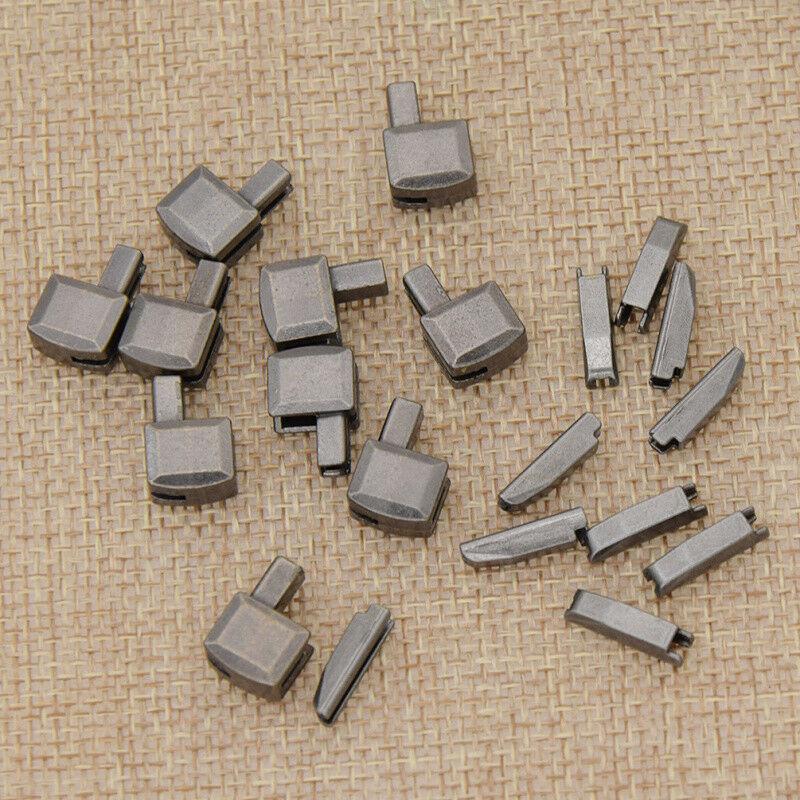 10pcs Metal Zipper Stoppers DIY Repair Open End Zipper DIY Clothe Hot L4X1