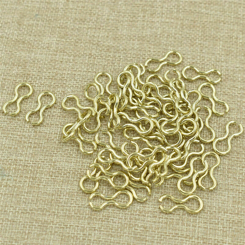 100 Pcs Brass Sinker Eyes Eyelets Lead Weight Mold Fishing Tackle Accessories US 