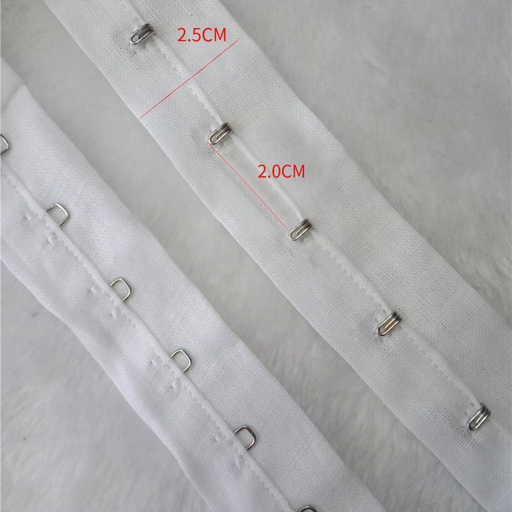 HOOK AND EYE TAPES FOR CORSETRY - WHITE