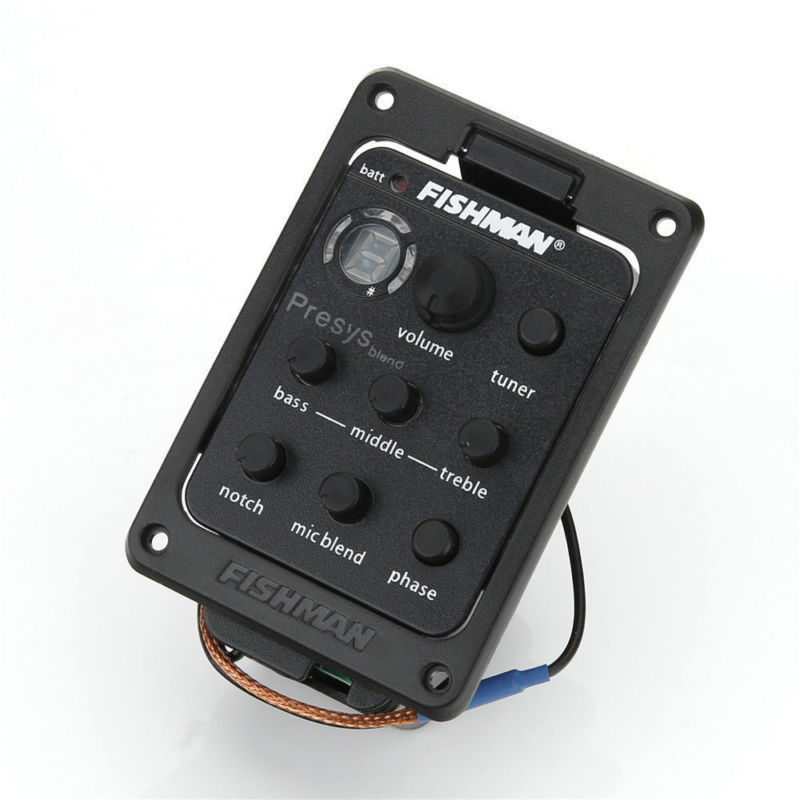 FISHMAN Presys Blend 301 Acoustic EQ Tuner Guitar Preamp Piezo Pickup