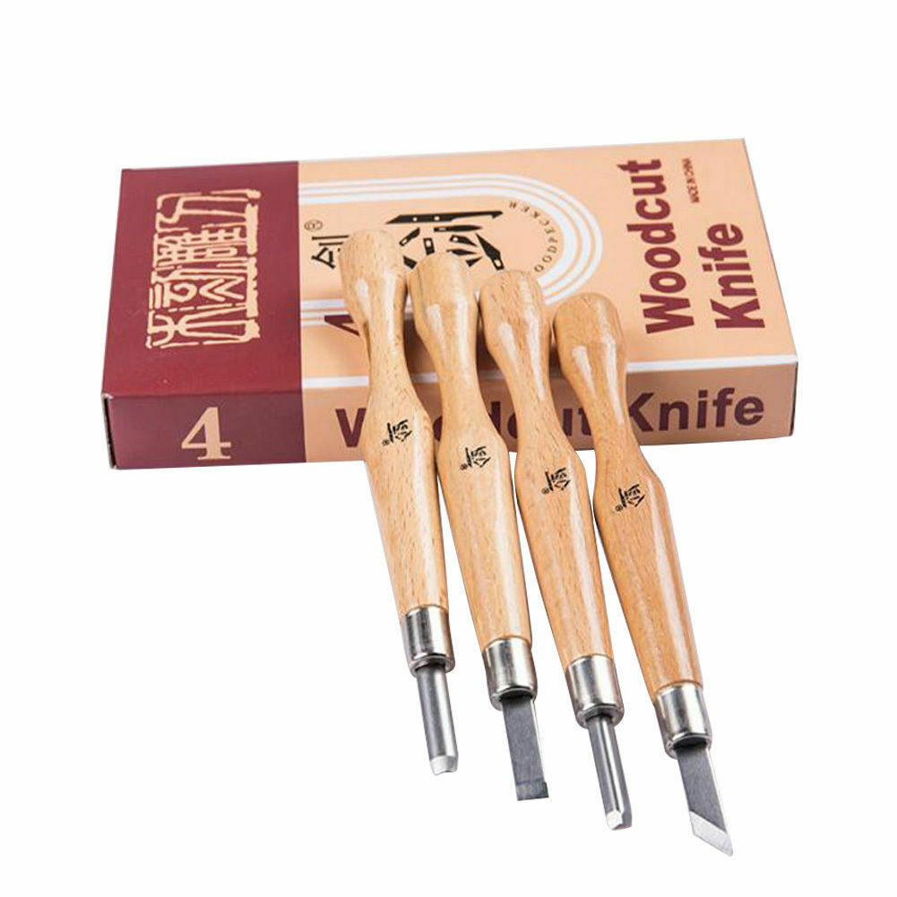 Wood Carving Hand Chisel Tools Set Woodworking Professional Gouges Steel US