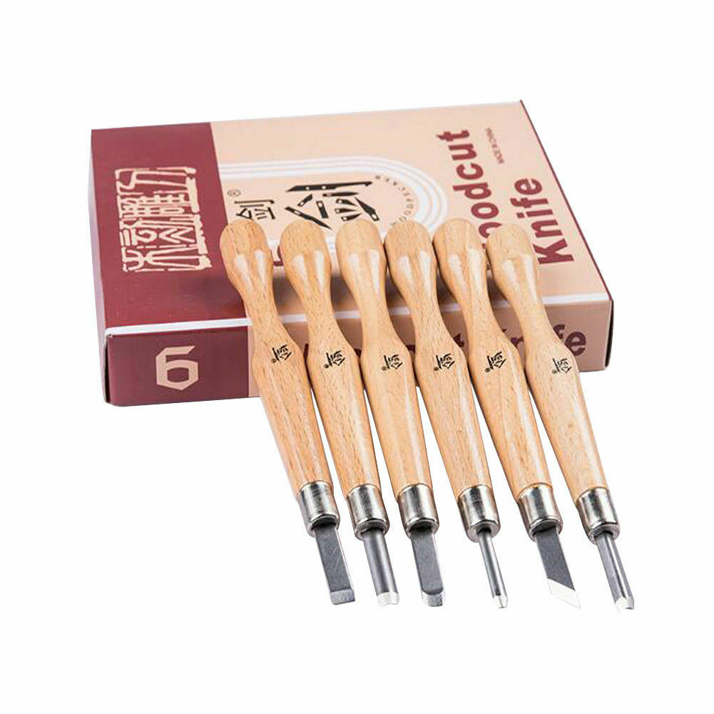 Wood Carving Hand Chisel Tools Set Woodworking Professional Gouges Steel US