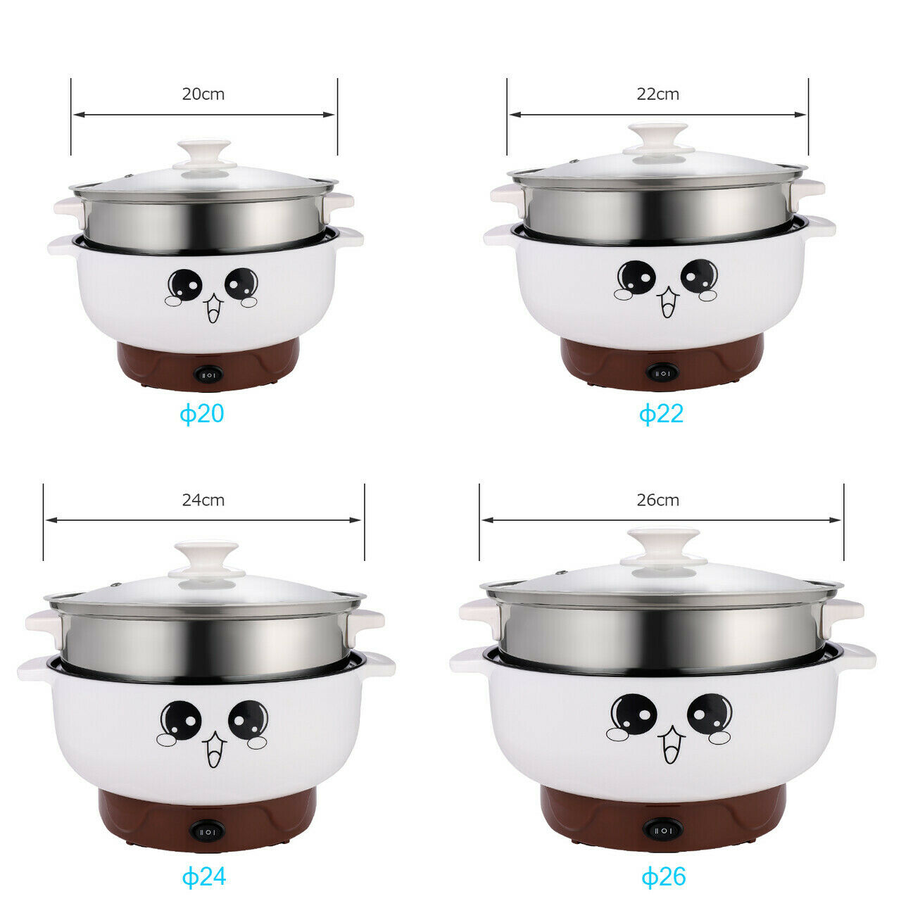 Multifunction Electric Hot Pot Rice Cooker Stainless Steel