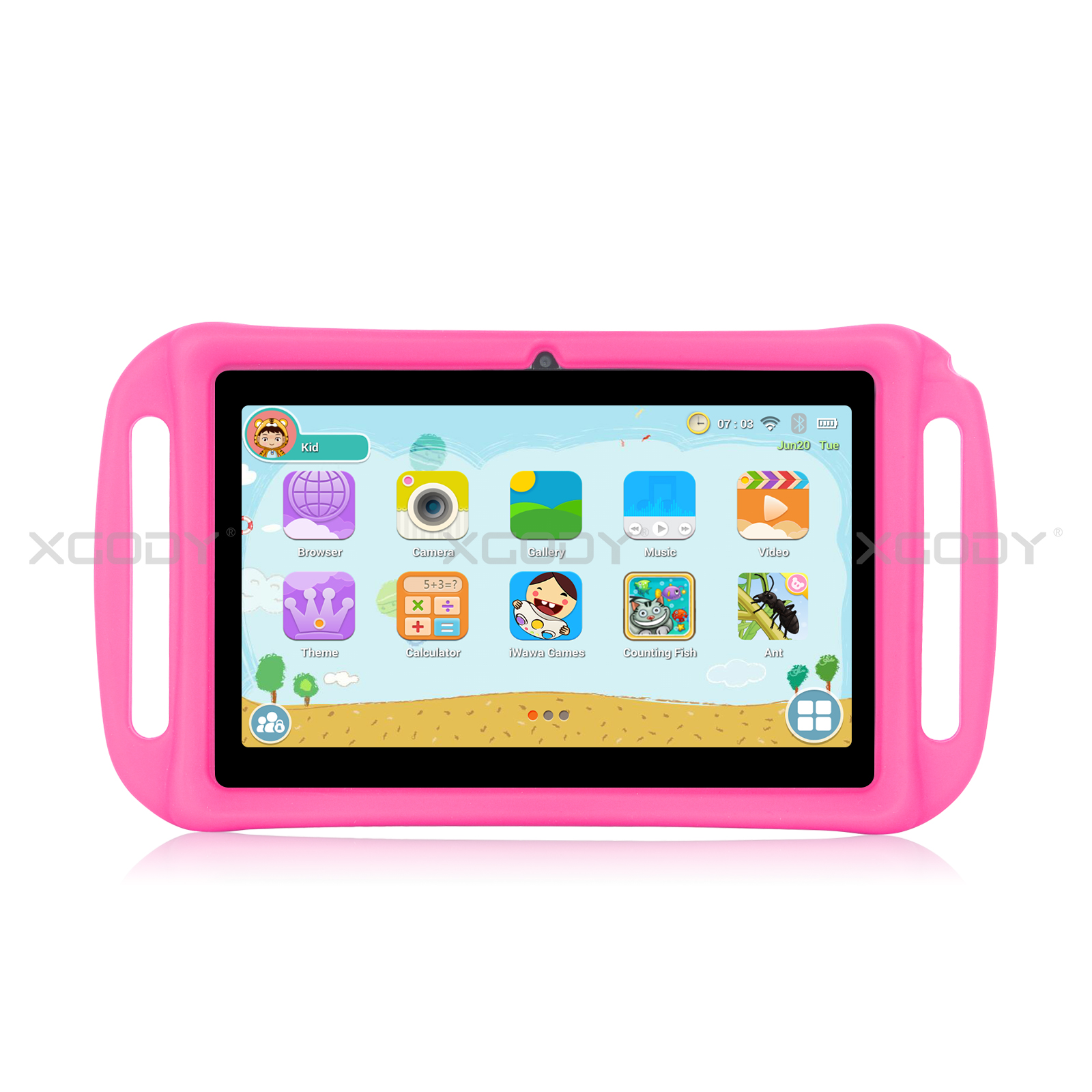 Xgody 7" Pollici Android 8.1 Tablet per bambini Dual Camera Quad-Core WiFi 2021 