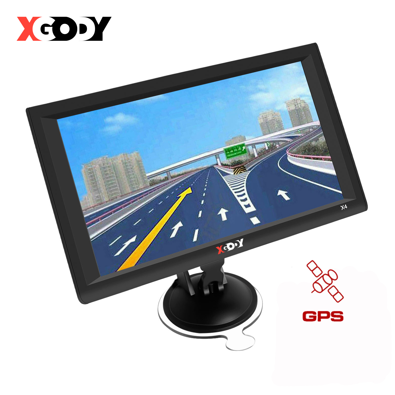9 inch Auto Car Truck GPS Navigation 8GB Capacitive Touch Screen SAT NAV XGODY 