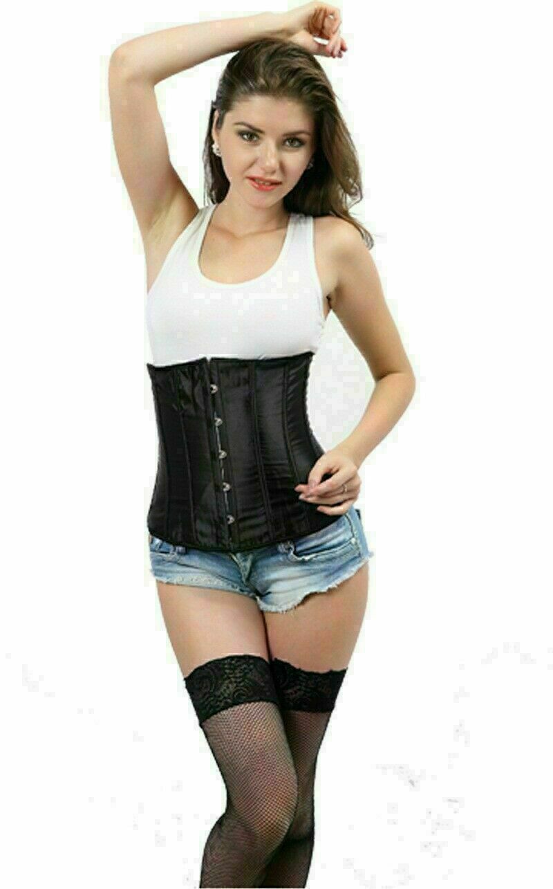 NEW Womens Lace Up Basques Corset Lingeries Burlesque Bustier GString