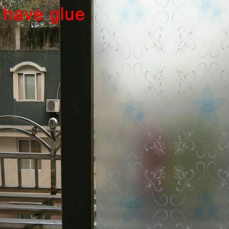 Waterproof Frosted Opaque Window Film Privacy Adhesive Glass Stickers L 
