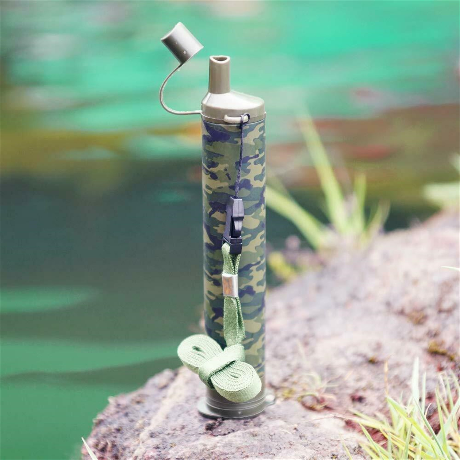 6 Pack Portable Survival Water Filter Straw Purifier Camping Emergency