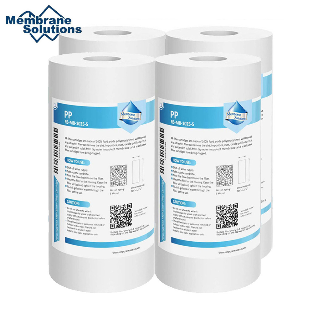 2-PACK of Big Blue 10”x4.5” 5 Micron Sediment Water Filters 