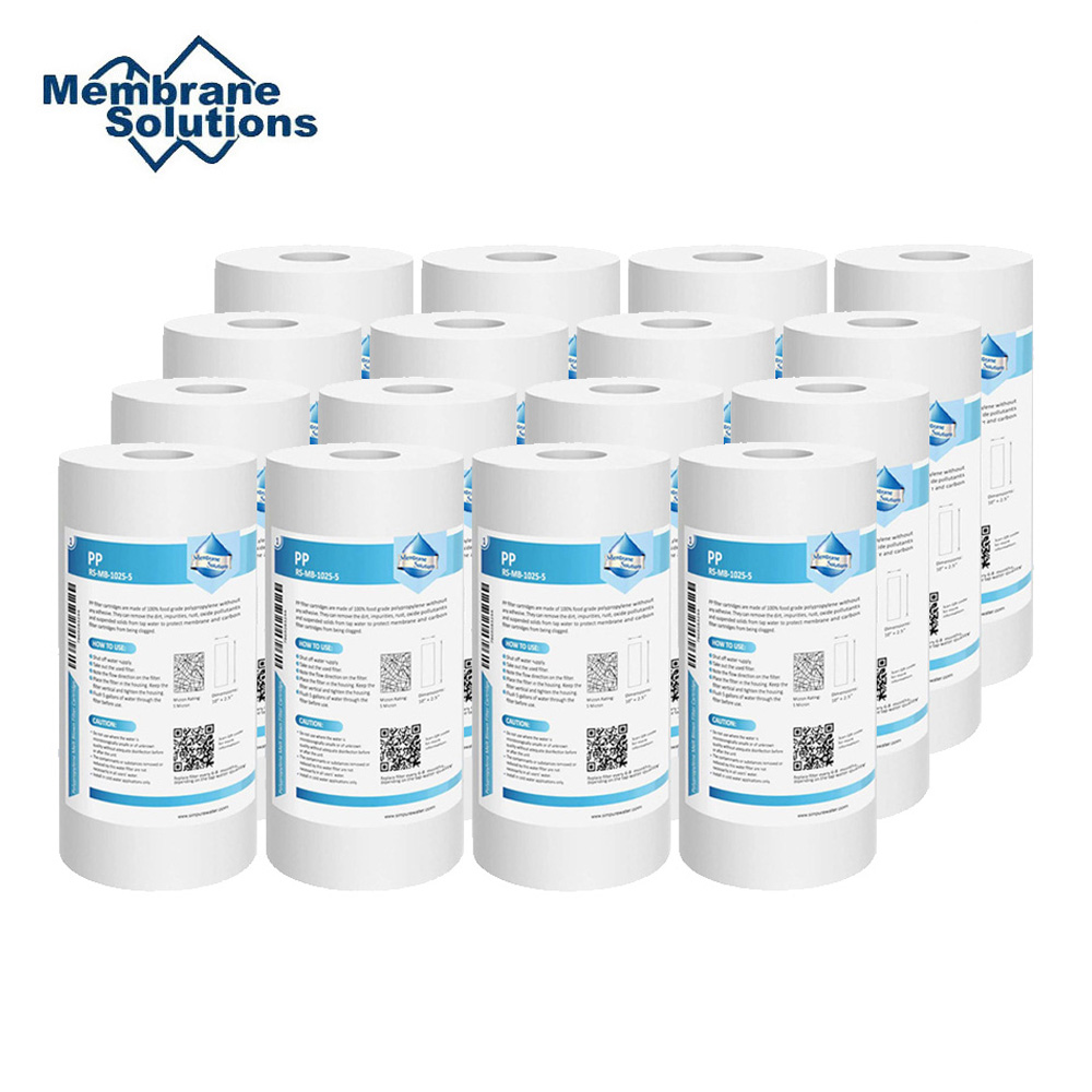 5 Micron 10"x4.5" Big Blue Sediment Water Filter Whole House Replacement 16 PACK