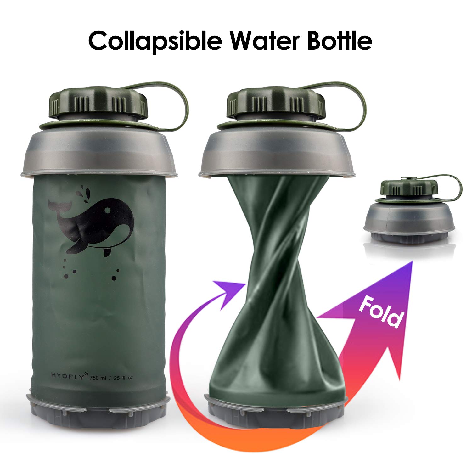 Outdoor Survival Water Filter Bottle Straw Purifier Emergency Hiking Backpacking