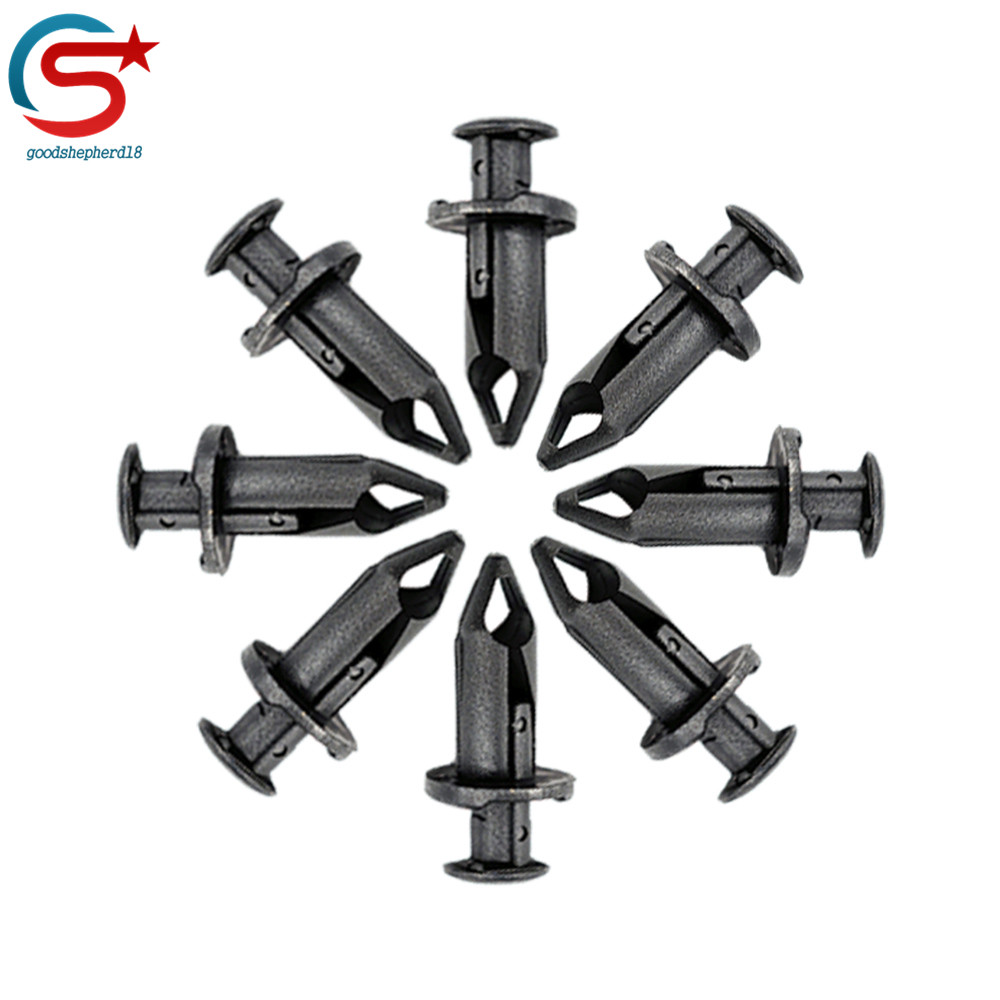 50* Push In Fastener Plastic Rivet Bumper Fender Fit 5//16/" Hole Automotive Clip