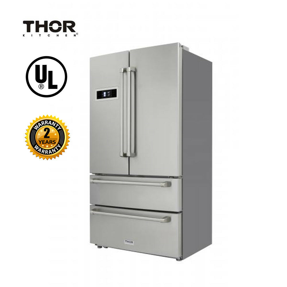 THOR 20.85 Cu.Ft. French Door Fridge Freezer 4 Door Refrigerator Auto