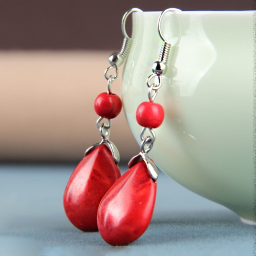 Pendientes antiguos para mujeres Chica Resina Drop Dright Pendiente Joyería EH4463 Pendientes antiguos para mujeres Chica Resina Drop Dright Pendiente Joyería EH4463