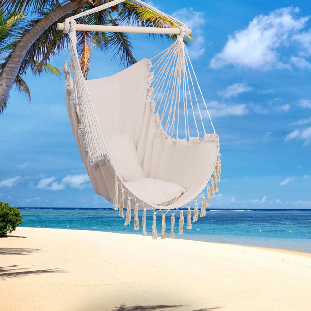 Hammock Hanging Chair Patio Porch Yard Tree Hanging Swing Chair Indoor Outdoor | eBay