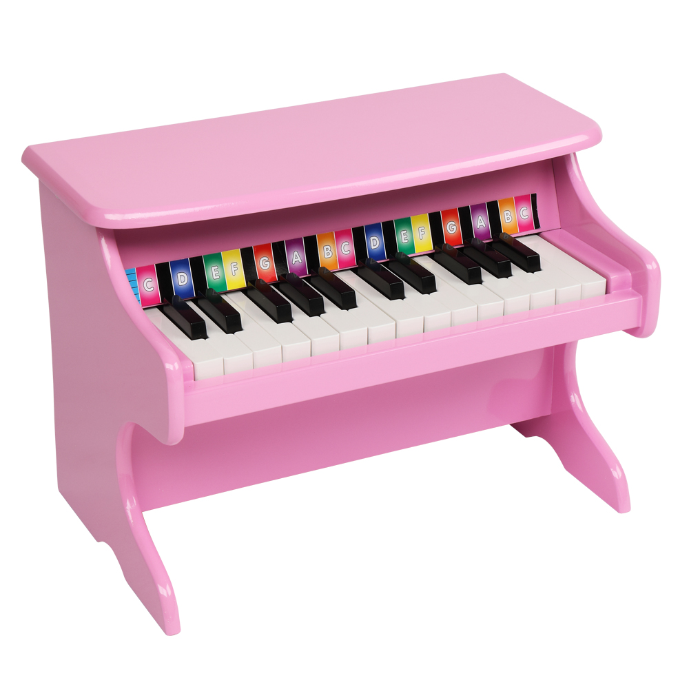25-key Children's Wooden Piano Toy Vertical Mechanical Sound Quality Kids Gift 
