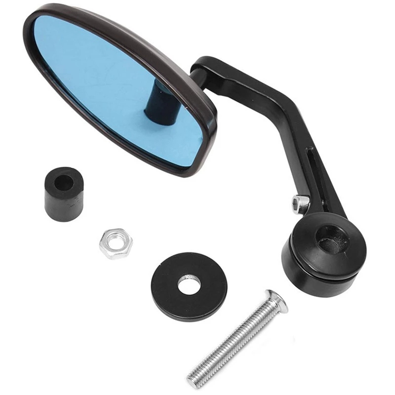 Black Motorcycle 7/8 Handle Bar End Side Rearview Mirrors For Kawasaki Vulcan S - Foto 12